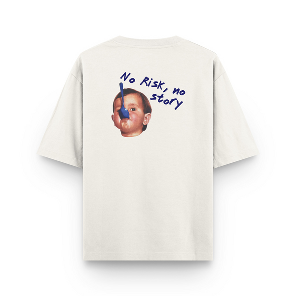 Oversized ''No baby'' Off White