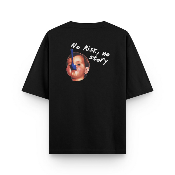 Oversized ''No baby'' Preta