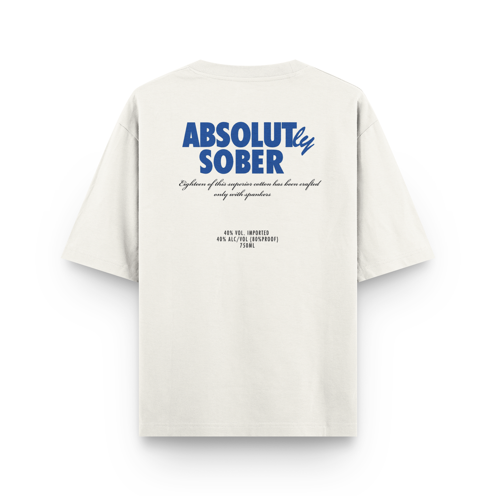 Oversized ''Absolut'' Off White