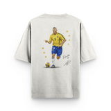 Oversized ''Signature R9'' Off White
