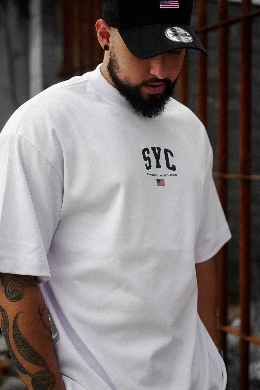 Oversized ''Syc'' Branco