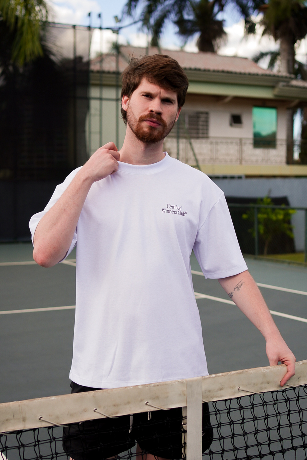 Oversized ''Winners'' Branco