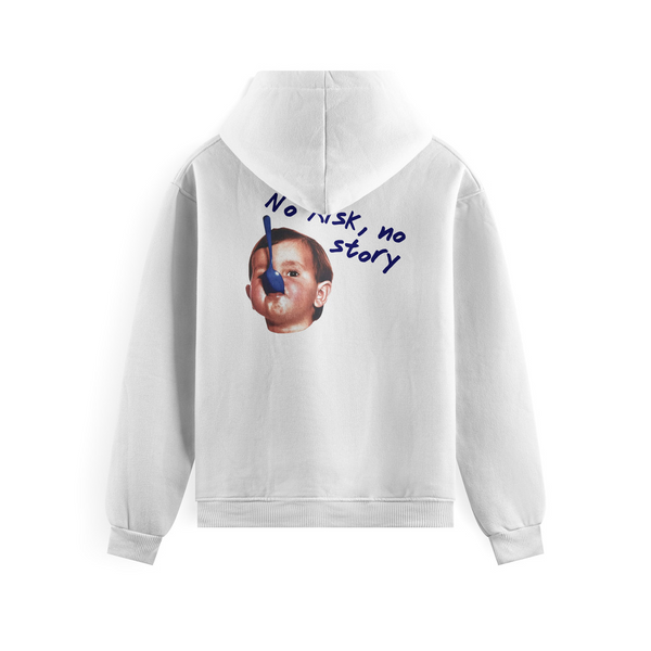 Blusa Moletom ''NO BABY" Branca