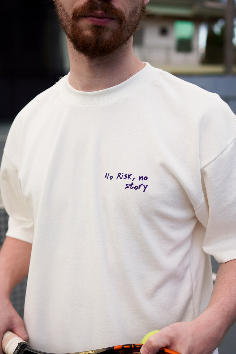Oversized ''No baby'' Off White