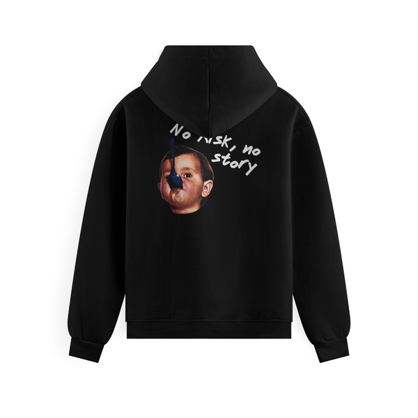 Blusa Moletom ''NO BABY" Preto