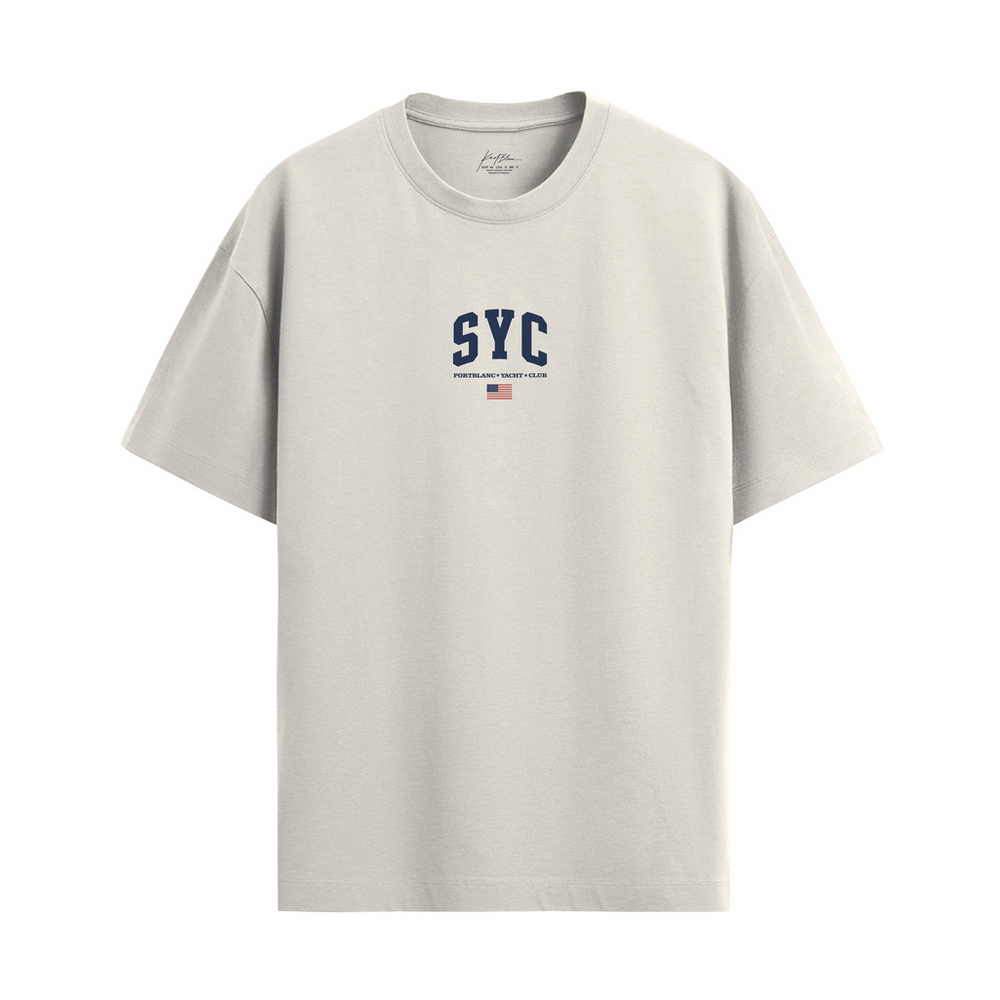 CAMISETA ''SYC'' OFF WHITE