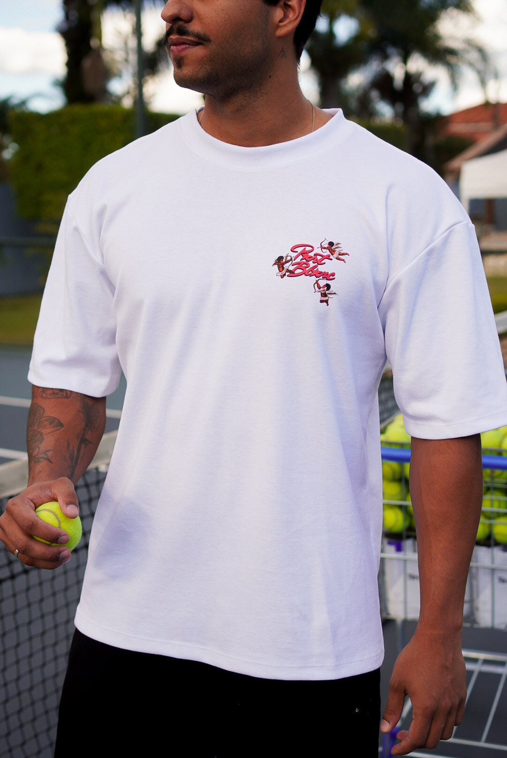 Oversized ''Angels'' Branco