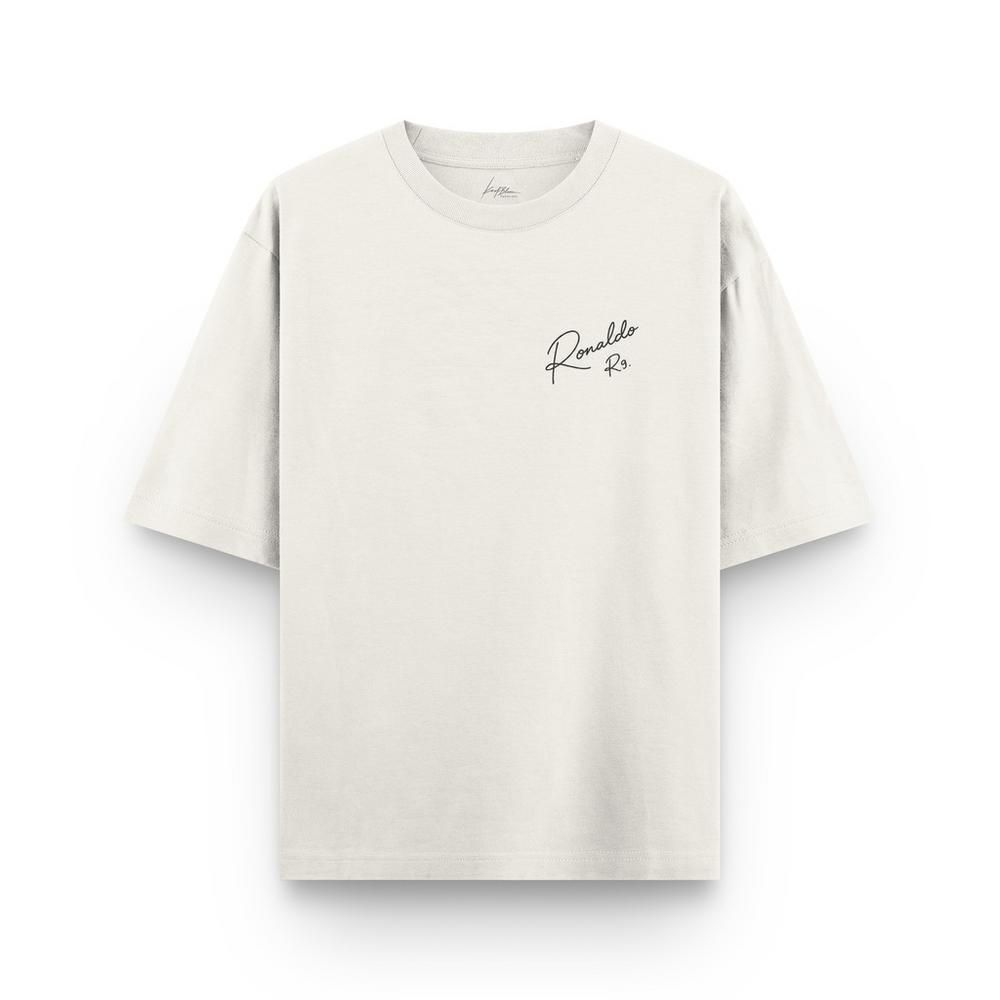 Oversized ''Signature R9'' Off White