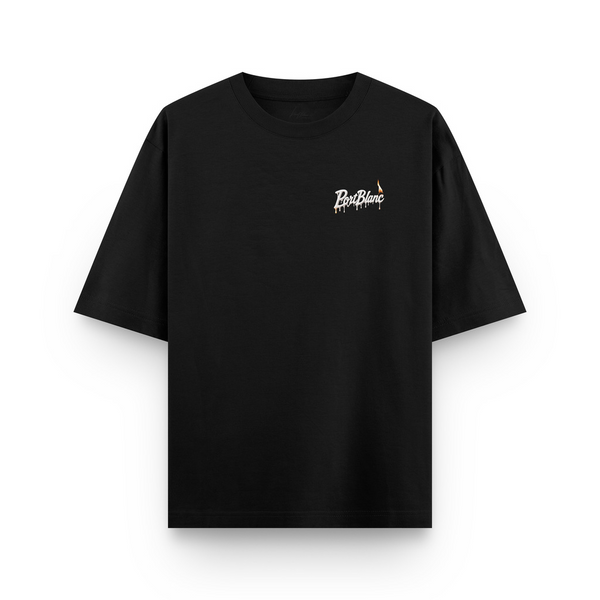 Oversized ''Fire'' Preto