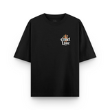 Oversized ''Cruel Love'' Preta