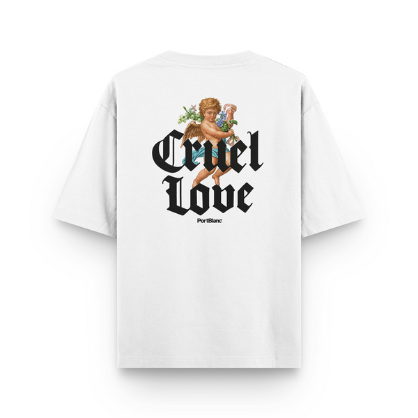 Oversized ''Cruel Love'' Branco