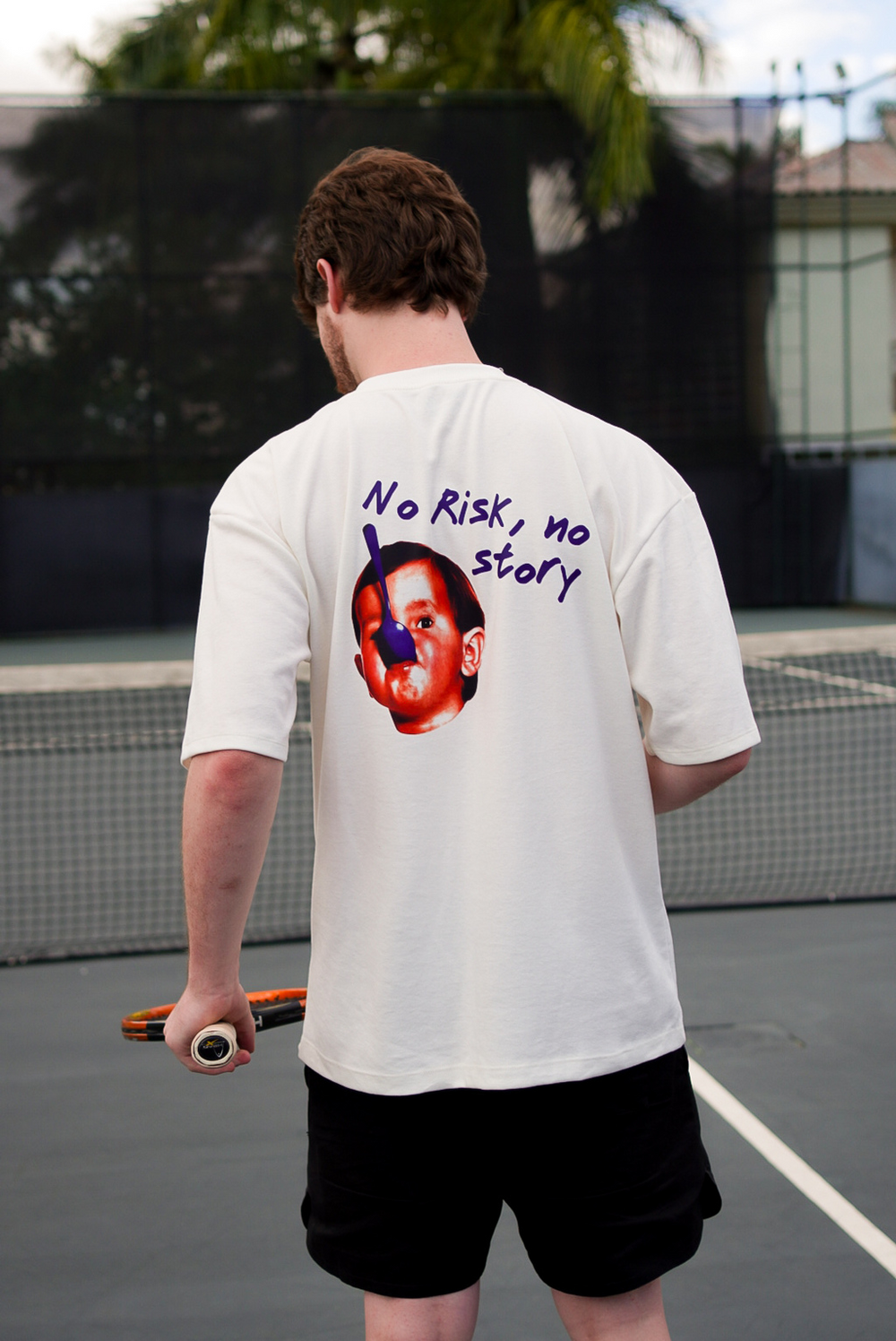 Oversized ''No baby'' Off White