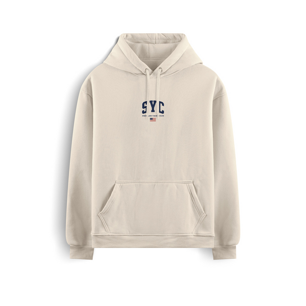 Blusa Moletom ''SYC" Off White